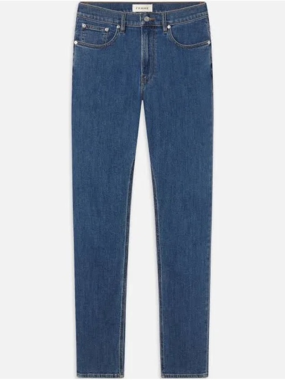 Frame Denim Men’s Straight Jeans in Medium Blue